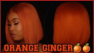 How I Watercolour My Blond Bob Wig To A Orange Ginger | Msnicoleashley