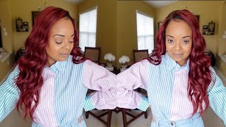 How I Dyed This Hair Red Without Bleach | Beginner Friendly | Wiggins Hair | Mrs J Roche