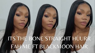 The Most Perfect Bone Straight 30 Inches Wig Ever // Blacmoon Hair