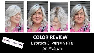 Estetica Silversun Rt8 - Platinum Rooted Wig | Wig Color Review