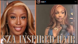 Sza Inspired Hair; Recreating Her Iconic Ginger And Blonde Wig - @Soonattgee