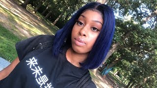 Dye Your Frontal/Wig Without Ruining The Lace | Watercolor Method Blue | Addcolo Hair