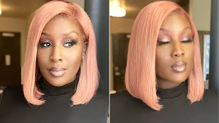 How To Get The Perfect Rose Gold Hair Color With Dark Roots (Beginner Friendly)