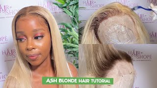 How To Dye 613 Hair Ash Blonde + Dark Roots | Easy