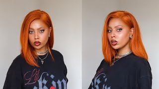 How To: Ginger/Copper Wig Color & Install (Watercolor Method) - Beginner Friendly | Goldynaps