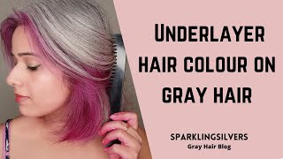 How To Get A Peekaboo Hair Color Look On Natural Grey Hair In 5 Easy Steps