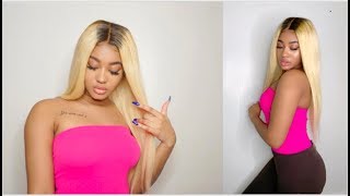 How To Dye Color 613 Lace Front Wig Roots Dark Brown | 200% High Density | Shela Hair