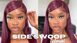Side Swoop Tutorial  The Best Red Wig? | Hurela Hair