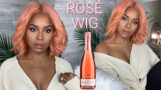 Blonde To Rosé Gold In 5 Minutes! Watercolor Method | Wine N’ Wigs Wednesday