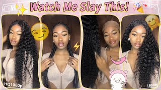  Affordable Glueless Lace Closure Wig Review! 30 Inch Deep Curly Wig Install Ft.@Ula Hair​