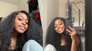 Watch Me Install A Wig | Deep Curly Isee Hair