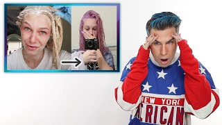 Hairdresser Reacts To People Coloring Their Hair Pastel