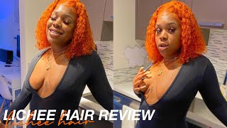 Ginger Curly Wig Install  Ft. Lichee Hair | Annasimone