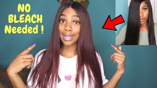 How To Dye Hair Burgundy Red Without Bleach!