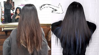 How To Do Peekaboo Hair Dye / 美发教学 内层漂染 / Como Colorear Cabello Estilo Peekaboo