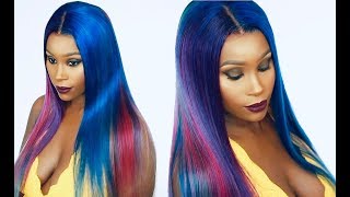 How To Get This Rainbow/Mermaid/ Unicorn Hair Color Ft Laki Hair
