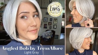Wig Review: Angled Bob By Tressallure In Color Light Gray