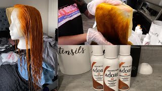How To Dye 613 Hair Ginger In 5 Minutes! | Using The Watercolor Method Ft Lemoda Hair