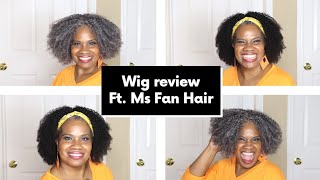 Beginner Friendly 12" Kinky Curly Human Hb Wig 10A & 10" Grey T Part Lace Front Wig L Ft.