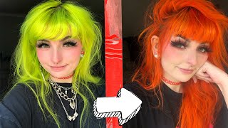How I Went From Green To Orange Hair Without Bleach