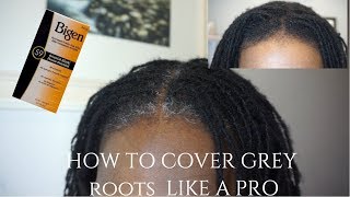 How To Cover Grey Roots Like A Pro | Locs