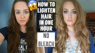 How To Lighten Hair Drastically With No Bleach || Cheap And Fast