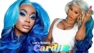 It'S Giving  Cardi B Azul  | Celebrity Haircolor Remix Ep. 2 | Laurasia Andrea | Shambrey Hair