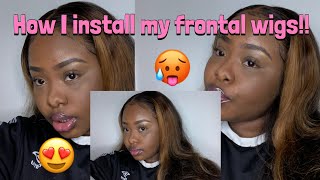 How I Install My Frontal Wig Ft Isee Hair | Genevieve Owusu