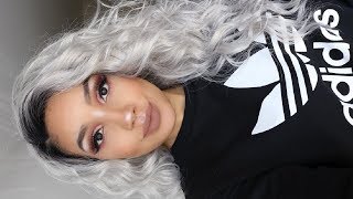 Silver Grey Wig | Friday Night Hair Gls02  Review