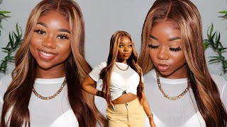 Honey Blonde Hair And Melanin Skin...Perfect Combo ! | Step By Step Wig Customization | Unice