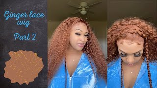 Auburn Brown Lace Frontal Jerry Curly Wig Part 2 | Beauty Forever Hair#Shorts