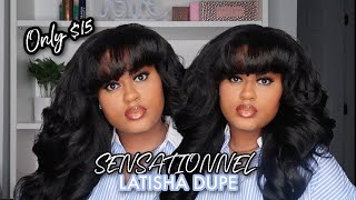 $15 Latisha Dupe! | Sensationnel Latisha With Bangs - Courtney Jinean