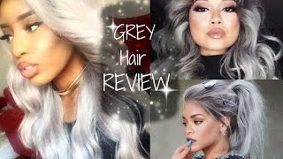 *Synthetic Wig*  Grey Lace Wig Under $50 | Freetress Equal " Chrome"