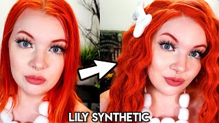 Red Hair Wig Under $40 | Natural Lace Front Red Wig | Lilysynthetic®