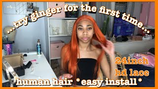 Trying A Natural 24Inch “Ginger” Wig/ Isee Hair