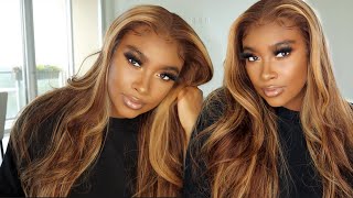 Nadula Honey Blonde 150% Straight Wig Install| Quick And Easy At Home Install