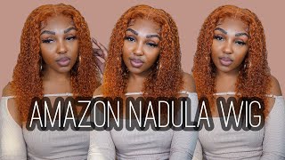 Ginger T-Part Curly Wig Ft Amazon Nadula Hair