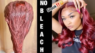 Dying My Hair In One Process! No Bleach! | Loreal Hicolor Hilights Magenta And Red| Hurela Hair
