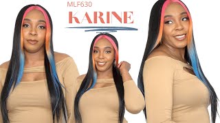 Bobbi Boss Synthetic Hair Hd Lace Front Wig - Mlf630 Karine --/Wigtypes.Com
