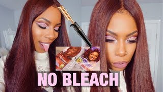 No Bleach Hair Color Tutorial For Beginners! From Black To Reddish Brown Beautyforever Straight Hair