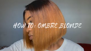 How To Bleach Your Weave Ombre Blonde | Kair Expert | South African Youtuber