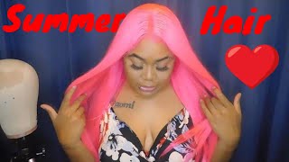 Isee Hair/ Pink Lace Front Wig