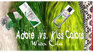 Water Color Lime Green Hair | Adore Vs Kiss Colors