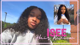 Unsponsored Isee Hair Water Wave Closure Wig Review | Unboxing, Bleaching Knots & Try On!!!
