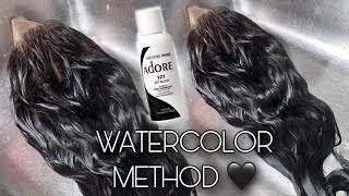 How To Dye Hair Jet Black Using The Watercolor Method | Celie Hair
