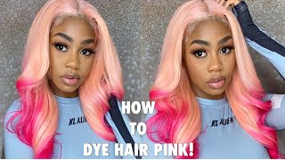How To Do The Perfect Pink Ombre | Water Color Method! Ft. Svt Hair
