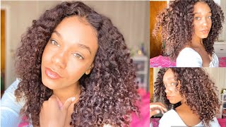 Isee Mongolian Kinky Curly Pre-Plucked 13X6 Lace Front Wig Review 2020 | Affordable Hair