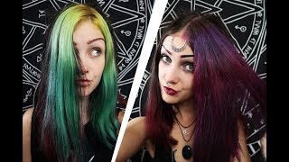 Green To Purple Hair Without Bleach