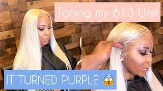 Toning 613 Wig/Unit *It Turned Purple* Wella Toner/Purple Shampoo Watercolor Method?? Privextentions
