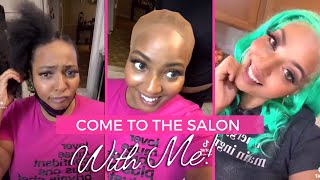 Go To The Salon With Me For My New Lace Wig Install (Mermaid)